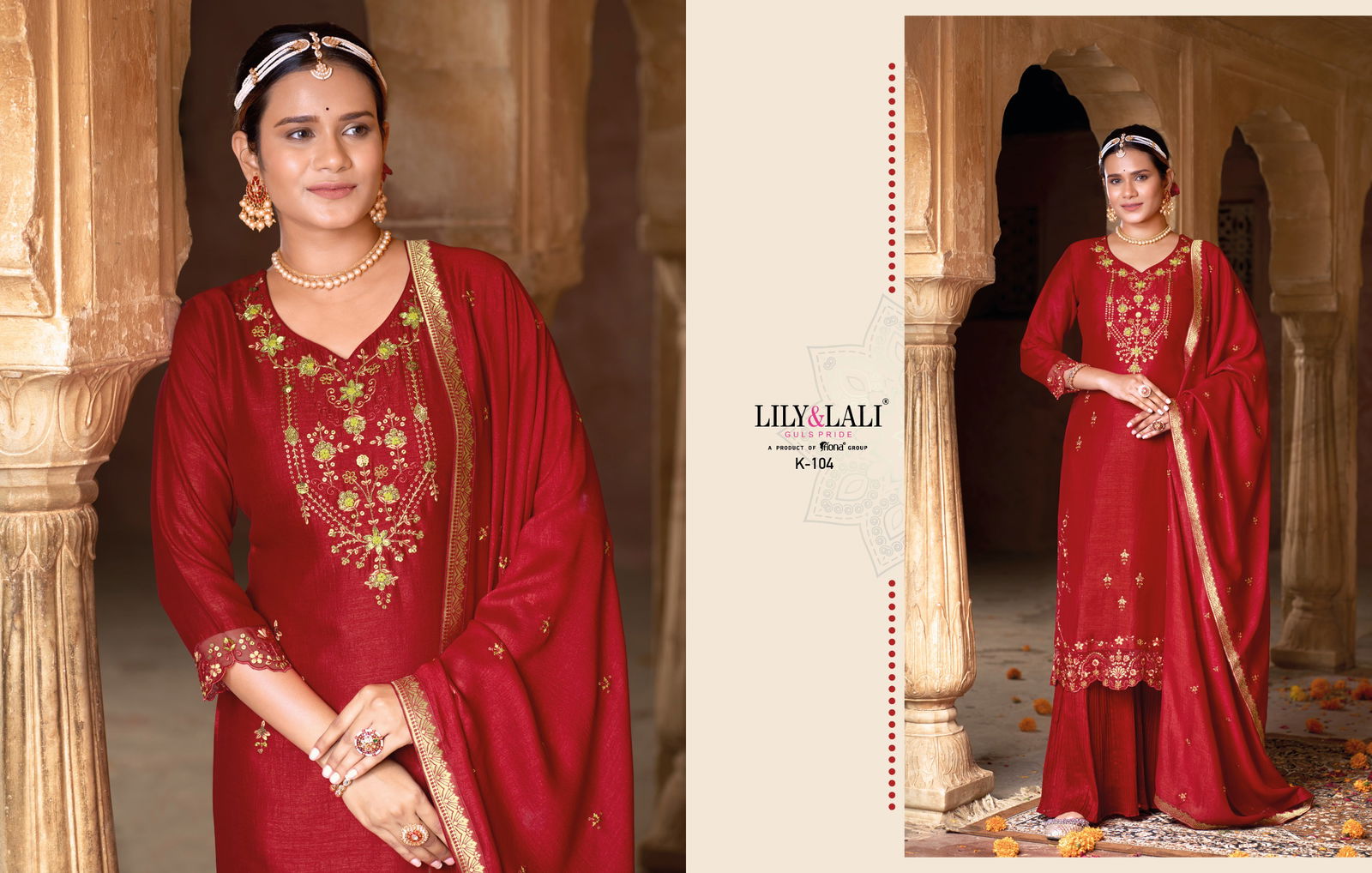 Karwa Exclusive By Lily Lali Festive Wear Readymade Suits Catalog